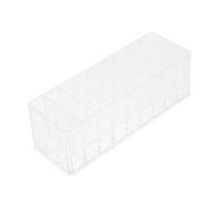 BESTYASH Organizador de Pintalabios y Expositor de Maquillaje 27 Compartimentos Tamaño Compacto Caja Transparente para Escritorio Uso Profesional y Doméstico