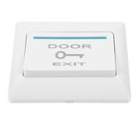 BESTYASH Panel de Botón para Salida de Puerta 86 Tipo, Placa de Pared para Acceso Puerta, Cubierta de Timbre Resistente para Instalación Empotrada, Botón de Liberación Automático