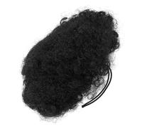 BESTYASH Paquete de Peluca Africana Cordón Coleta Africana para Mujeres Negras Extensión de Coleta Negra Rizos Esponjosos Africanos para Peinados de Fiesta