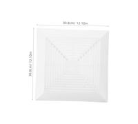 BESTYASH para Ventilador de Baño con Rejilla Cuadrada para Techo o Pared Recambio Resistente para Ventilación y Protección del Motor