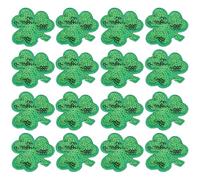 BESTYASH Parches Bordados de Verde Día de San para Ropa Juego de 20 Adhesivo Fuerte y Coser, para Reparar y Decorar Sombreros y Bolsos