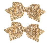 BESTYASH Pasadores para Niñas Lentejuelas 2 Piezas Gran Tamaño Lazo en Forma de Golondrina Accesorios Cabello Niña Fiestas y Uso Diario