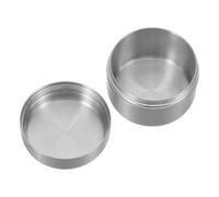 BESTYASH Pastillero de Acero Inoxidable Redondo Pastillero de Viaje Compacto y Hermético para Uso Diario Caja de Medicinas Portátil de Metal Pequeña