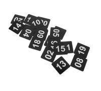BESTYASH Pegatinas acrílicas para números de buzón, 20 piezas del 01, color negro, estilo moderno, para proyectos DIY y direcciones de puertas exteriores
