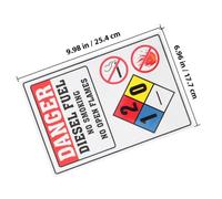 BESTYASH Pegatinas de Seguridad Autoadhesivas No Fumar y No Encender Fuego, Señal de Advertencia Industrial 6 Unidades, Vinilo Resistente para Uso Exterior en Lugares Comerciales Trabajo