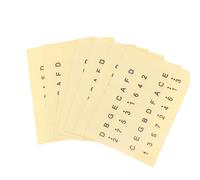 BESTYASH Pegatinas Ligeras y Fáciles de Leer en Papel Amarillo, 6 Piezas para Principiantes en Piano de para Diapasón de Kalimba