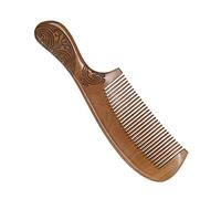 BESTYASH Peine De Madera De Durazno Tallado Doble Cara 1 Unidad 21 Cm Para Mujer Cuidado Del Cabello Viaje Al Aire Libre