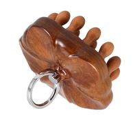 BESTYASH Peine de masaje de ébano ancho diente peine para dentado desenredar peine masajeador de cuero cabelludo peine de madera resistente peine desenredante Sándalo Brown
