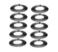 BESTYASH Peine Elástico Circular Completo para Cabello Negro 10 Unidades Tamaño Único Flexible Sujetador para Mujeres Uso Diario Diademas Flexibles para Peinado y Organización