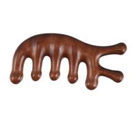 BESTYASH Peine Masajeador Manual De Madera Ancho Cuero Cabelludo, 1 Unidad, Masaje Relajante Antiestrés, Unisex Para Uso En Casa, Oficina y Viaje