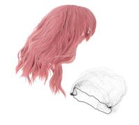 BESTYASH Peluca Corta y Rizada para Mujer Peluca de Seda de Alta Temperatura para Uso Diario y Fiestas Flequillo Estilo Miercoles Addams