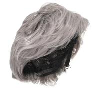 BESTYASH Peluca Gris Cabello Peluca De Pelo Para Hombres Peluca De Los Hombres Cosplay Pelo Corto Chico Peluca Cosplay Corta Hombre Corto Pelucas Cosplay Alambre De Alta Temperatura