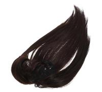 BESTYASH peluca pieza de pelo productos para el cabello rizado adorno de cabello humano chicas Extensiones de cabello para cabello corto adorno para el cabello Alambre de alta temperatura