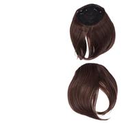 BESTYASH Peluca Sintética Flequillo Frontal Clip de Fijación para Mujeres y Niñas Color