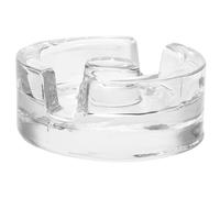 BESTYASH Pesas de Vidrio Transparentes para Fermentación con Mango Antideslizante Tapa Pequeña para Tarros de Boca Ancha Aptas para Chucrut y Encurtidos Domésticos