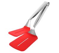 BESTYASH Pinzas de Cocina Inoxidable con Cabeza de Silicona Antideslizantes y Resistentes al Calor Utensilios para Barbacoa y Picnic para Cocina y Actividades
