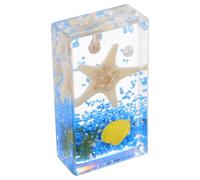 BESTYASH Pisapapeles de Resina Gruesa en Forma de Estrella de Mar 7.3 Cm, Espécimen Educativo de Animales Marinos, Herramienta Científica para Aula y Decoración Artística