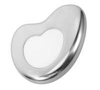 BESTYASH Placa de desguace Facial negro Hombres limpieza espátula de cara y Herramienta de escultura facial herramienta de masaje de raspado gua sha Acero inoxidable Silver