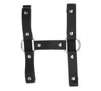 BESTYASH Presilla De Cuero Redonda Estilo Punk Doble De Aros Para Discoteca Cinturón Redondo Anillo De Encuadernación Punk Para Uso Nocturno