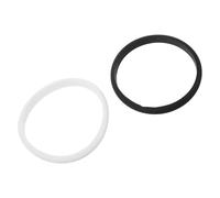 BESTYASH Pulseras de Silicona Deportivas Negras y White, 2 Piezas | Minimalistas, Estilo Clásico E Icónico, para Fitness y Eventos Hip Hop, Comodidad Diaria, Estabilidad