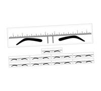 BESTYASH Reglas y Plantillas Para Cejas 10 Piezas Pvc Flexible Amarilla Herramientas De Maquillaje Para Cejas Simétricas Uso Profesional y Principiante Accesorio Ligero Para Diseño y Práctica