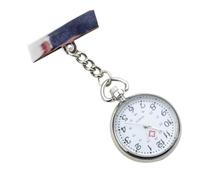 BESTYASH Reloj de Enfermera de Bolsillo, Reloj de Bolsillo de Enfermería, Digital, Aleación y Vidrio, Plata, Clip, Fácil de Llevar, para Enfermeras y Familias Que Estudian Enfermería