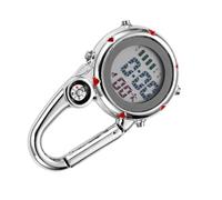 BESTYASH Reloj De Escalada Mosquetón Multifuncional De Acero Inoxidable Brújula y Esfera para Actividades Al Aire