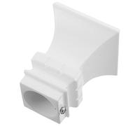 BESTYASH Remates para Barras de Cortina de Hierro Blanco, Tapa Cuadrada Decorativa Resistente, Accesorios para Varillas de Ventana en Sala, Dormitorio y Cocina, Instalación Sencilla,