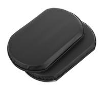 BESTYASH Reposapiés Elevables para Silla de Ruedas 2 Unidades Cojín Protector de Pantorrilla Acolchado de Cuero Negro Soporte Cómodo y Resistente para Piernas Accesorio para Movilidad