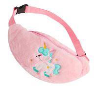 BESTYASH Riñonera de Unicornio para Niñas Mochila Infantil de Peluche para Paseos y Color Rosa
