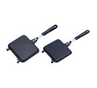 BESTYASH Sartén Antiadherente de Doble Cara para Sándwiches Aleación de Aluminio, Práctico y Firme para Tostar Pan y Preparar Bistecs en Cocina