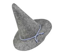 BESTYASH Sombrero Espantapájaros Gris para Halloween Accesorio de Disfraz de Mago para Adultos y Cómodo y Ligero para Fiestas de Cosplay y Celebraciones Festivas