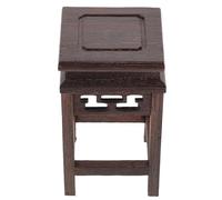 BESTYASH Soporte de Madera para Plantas Pequeño de Madera de Palisandro Diseño Calado Base Cuadrada para Macetas y Jarrones Adecuado para Decoración Interior y Exhibición de Antigüedades
