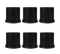 BESTYASH Soporte para Escobillas de Baño Pequeño de Plástico Negro 6 Unidades Contenedor Compacto para Almacenamiento y Organización Baño Adecuado para Uso Doméstico y Hoteles