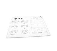 BESTYASH Tapete de Práctica de Uñas Acrílicas 15.7x11.8 Pulgadas, Plantilla Flexible de Silicona para Manicura y Formación en Técnicas de Uñas Acrílicas