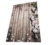 BESTYASH Tapiz Fotográfico de Pared Fondo de Veta de Madera y Patrón Floral, Tamaño Mediano, Accesorio Decorativo Artesanal Adecuado para Sesiones de Fotos y Decoración de Eventos como San