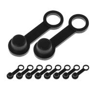 BESTYASH Tapones de Rosca para Purga de Frenos de Disco de Motocicleta y Coche, 15 Unidades, Goma Negra Resistente, Adaptadores Aplicables para Sistema de Frenos, Accesorios Motoristas