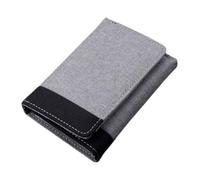 BESTYASH Tarjetero para Hombre de Lona Diseño Plegable, Compacto y Seguro para Tarjetas de Crédito E Identificación, Adecuado para Viajes Múltiples Compartimentos