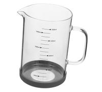 BESTYASH Taza Medidora de Vidrio Borosilicato con Asa y Pico Vertedor Ángulo Preciso para Líquidos Ligera y Portátil para Café Leche y Jugos Hogar y Cafeterías
