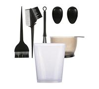BESTYASH Taza Medidora para Teñir el Cabello 6 Piezas Accesorios de Peluquería Plástico Transparente Herramientas de Color para Profesional de Leer