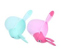 BESTYASH Tazas de Baño para Bebés 2 Piezas Jarra de Enjuague de Plástico para Lavar el Cabello Diseño de Animales Divertidos Accesorio Seguro del Baño para Niños y Bebés