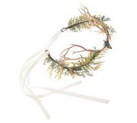 BESTYASH Tiara de Disfraz Renacentista Asta de Ciervo y Diseño de Ramas Diadema Ligera y Completa para Cosplay de Hada y Accesorios Medievales para Mujer Adecuado para Sesiones de Fotos