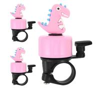BESTYASH Timbres para Bicicletas Infantiles con Diseño de Dinosaurio en Aleación de Aluminio, Sonido Fuerte y Fácil Instalación para Bicicletas de Montaña y Triciclos en Parques