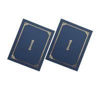 BESTYASH Titulares de diplomas y carpeta para documentos con diseño formal y borde distinguido, 2 piezas en papel, protección para certificados en contextos empresariales