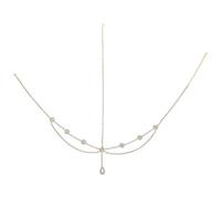 BESTYASH Tocado de Gemas de Imitación Exóticos Cadena Frente Accesorio Cabello de Fiesta para Bodas y Eventos Especiales Brillantes Gemas de Imitación Diseño Elegante para Mujeres