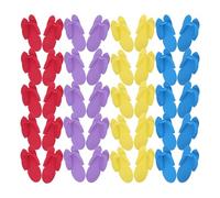BESTYASH Zapatillas Desechables de Pedicura 48 Antideslizantes Eva para Salón de Spa y Ducha Calzado de Viaje Muy Cómodas para Mujeres