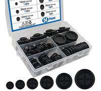 BESTYCHAO Kit surtido de ojales de goma, 54 unidades, 6 tamaños, kit surtido de tapones de goma de doble cara para proteger cables, enchufes y cables