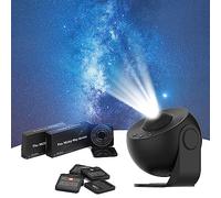 BestYiJo Proyector Estrellas, LED 12 Piezas Alta Definición 4K Diapositivas, Rotación Soporte, con Velocidad Y Brillo Ajustables, Globo Luz Ambiental, Planetario Proyector Galaxia Nebulosa (Negro)