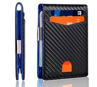 BestZings - Cartera Hombre Pequeña, Porta Cartões, Cartera de Hombre Minimalista, Tarjetero Delgado, Wallet RFID, Cartera para Cartões, Ridge Wallet, Estilo Elegante y Compacto