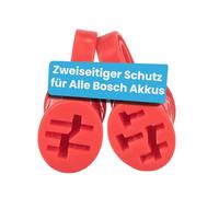 Besudo Cubierta protectora de contacto para bicicleta eléctrica de dos caras, apta para todas las baterías Bosch E-Bike - [2 unidades/rojo] - Accesorios para batería eBike - Protección de contacto Pin